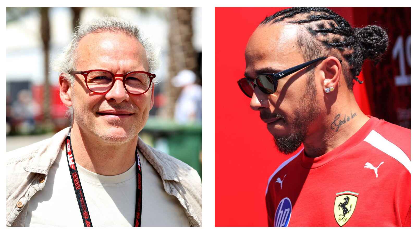 Jacques Villeneuve and Lewis Hamilton