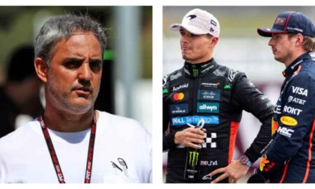 Montoya, Norris, and Verstappen