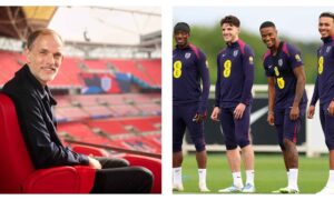 Thomas Tuchel and England players