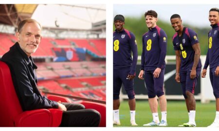 Thomas Tuchel and England players