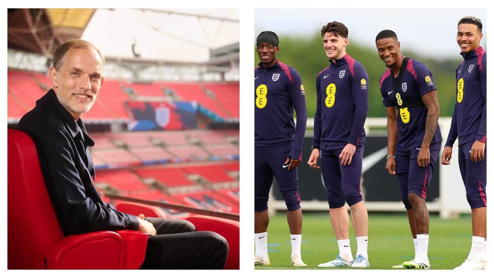 Thomas Tuchel and England players