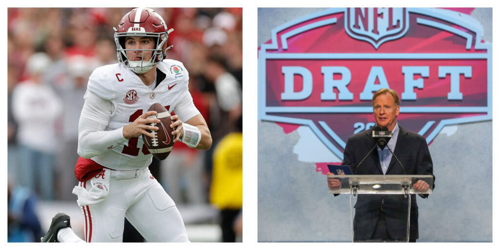 Ty Simpson Rodger Goodell Draft