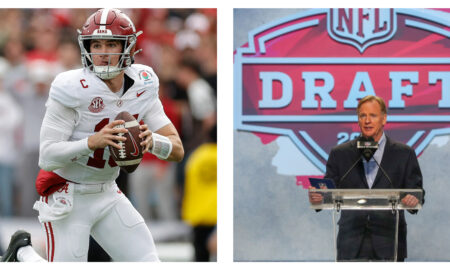 Ty Simpson Rodger Goodell Draft