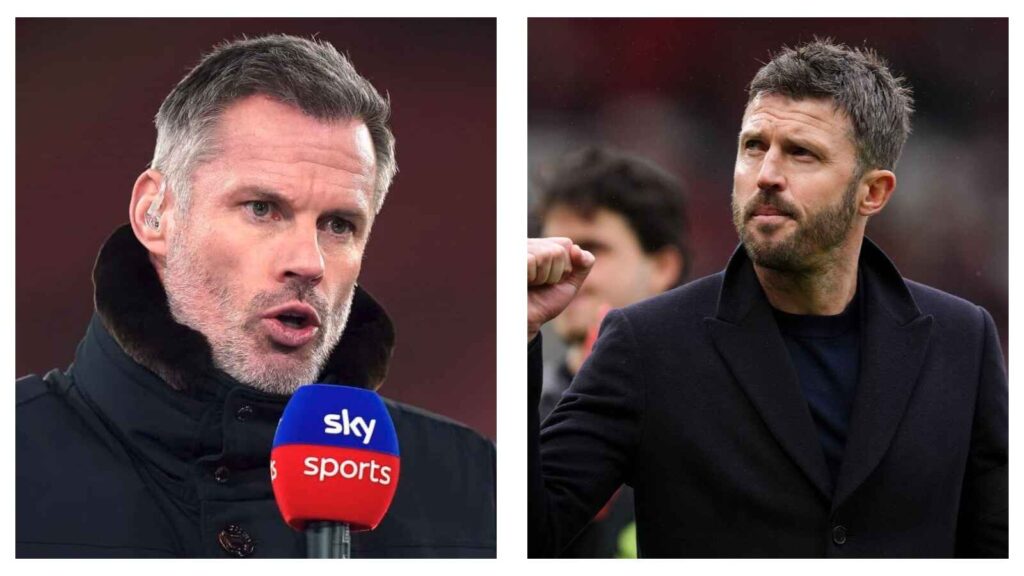 Jamie Carragher and Michael Carrick