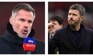 Jamie Carragher and Michael Carrick