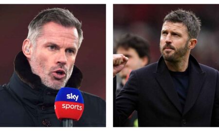 Jamie Carragher and Michael Carrick