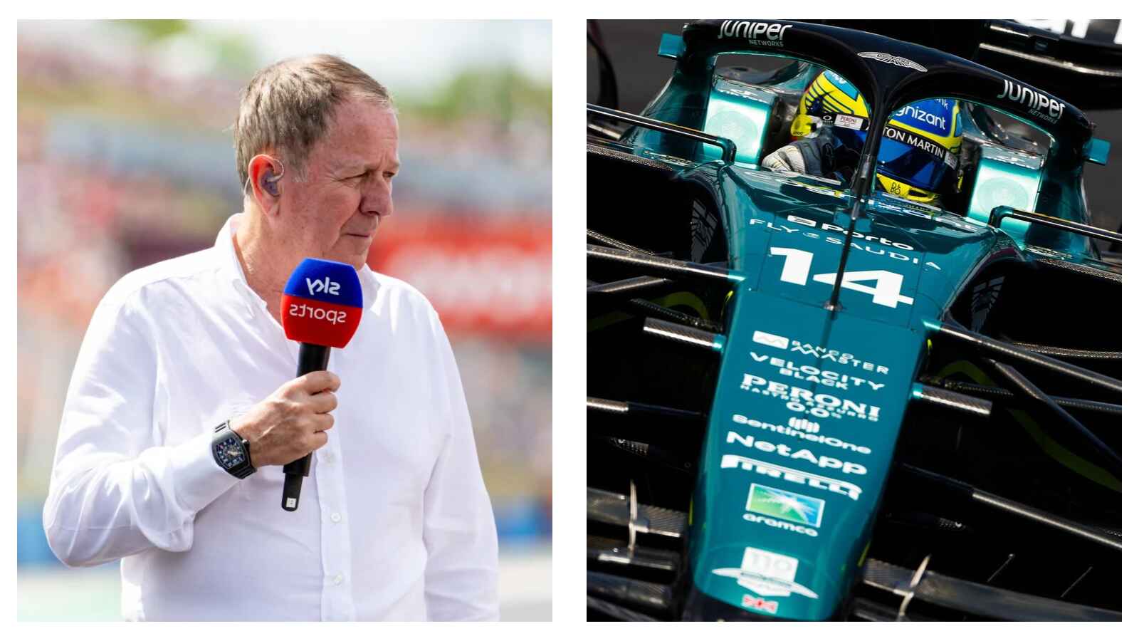 Martin Brundle and Aston Martin