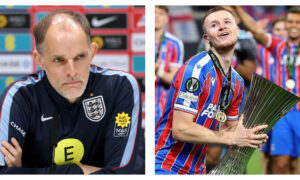 England head coach Thomas Tuchel & Crystal Palace's Adam Wharton