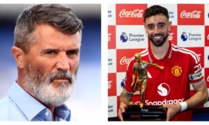 Roy Keane and Man Utd's Bruno Fernandes