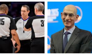 NBA officials & league commissioner Adam Silver