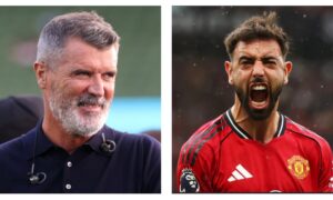 Roy Keane & Man Utd captain Bruno Fernandes