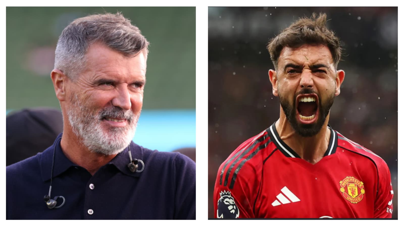 Roy Keane & Man Utd captain Bruno Fernandes