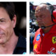 Toto Wolff, Mercedes F1 team boss & Fred Vasseur, Ferrari F1 team boss