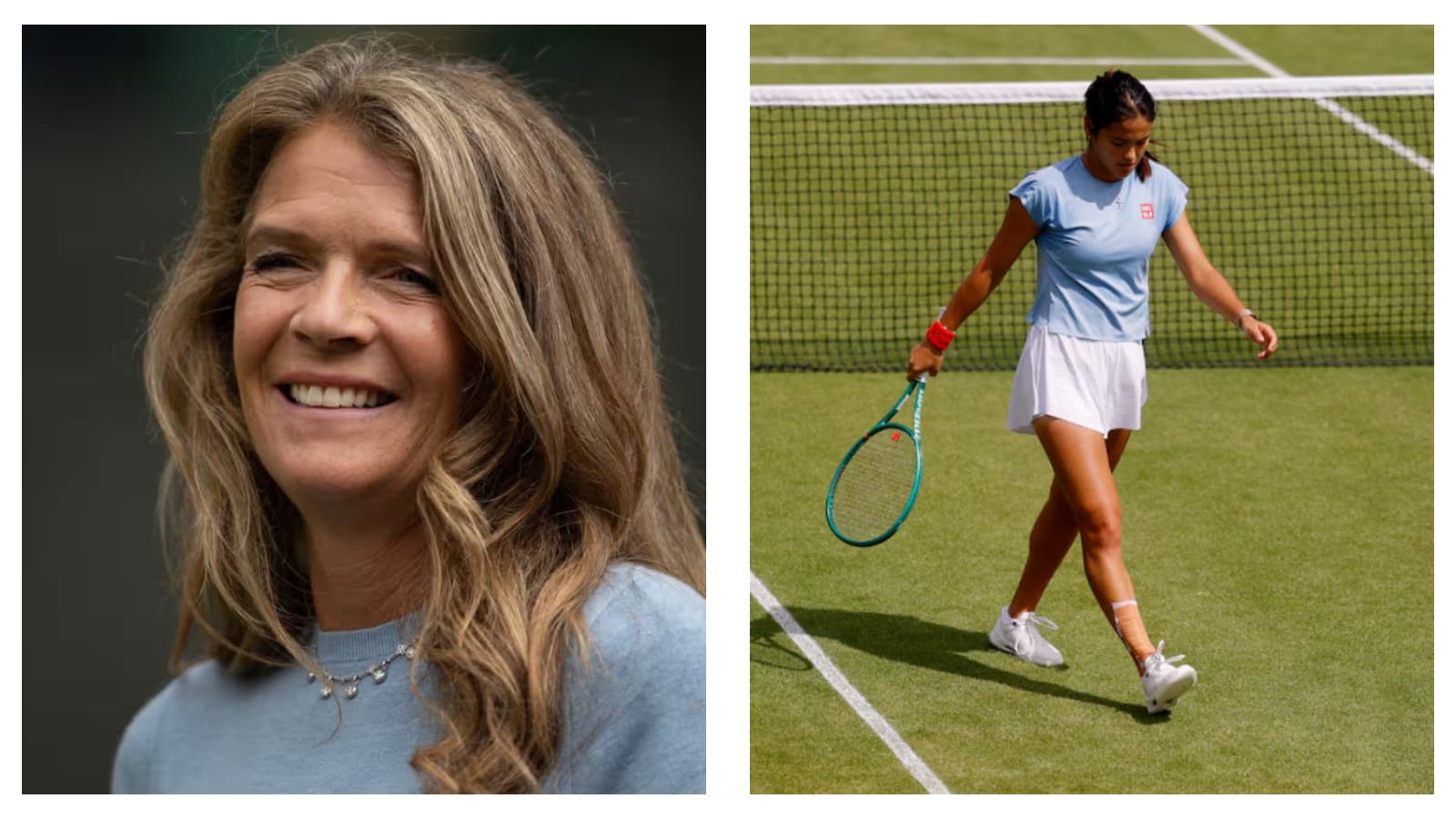 Annabel Croft and Emma Raducanu