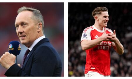 Lee Dixon and Arsenal forward Viktor Gyokeres