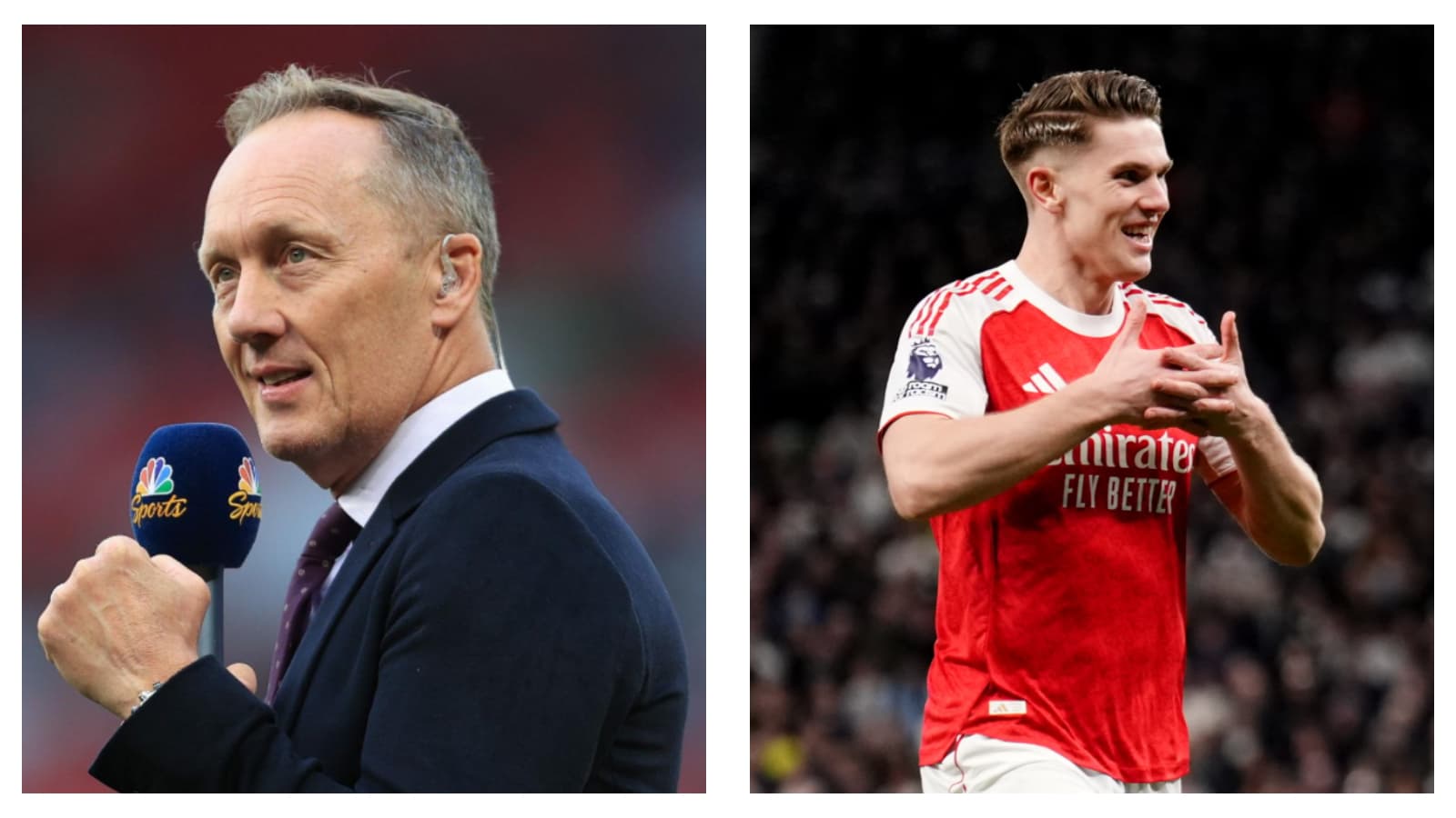 Lee Dixon and Arsenal forward Viktor Gyokeres