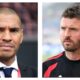 Stan Collymore and Man Utd manager Michael Carrick