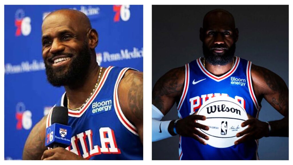 LeBron James Sixers media day