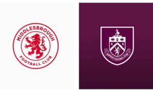 Middlesbrough and Burnley logos