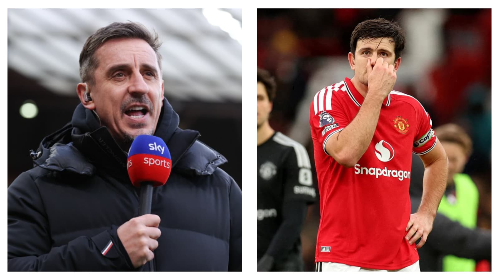 Gary Neville has criticised Man Utd's players with Michael Carrick facing the sack