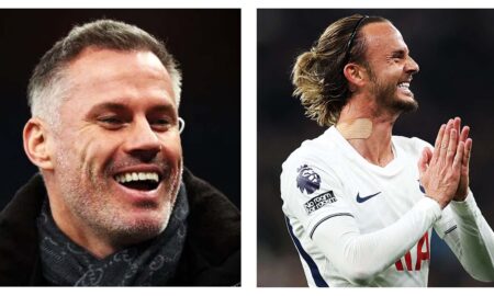Jamie Carragher and James Maddison