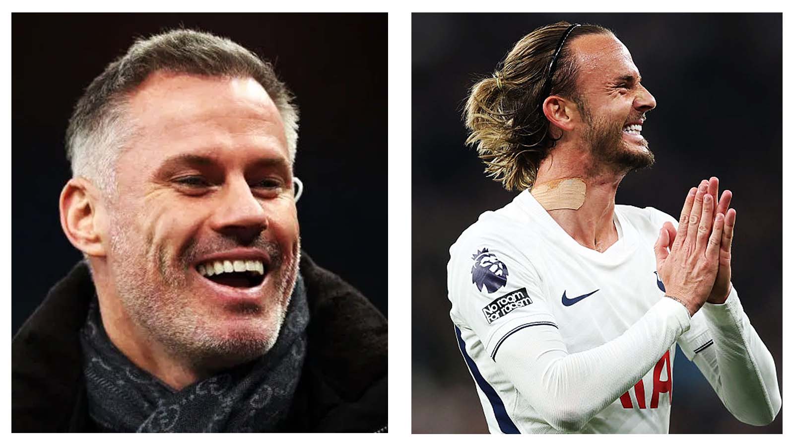Jamie Carragher and James Maddison